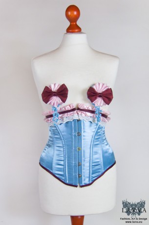 [:de]Blaues Teezeit-Korsett[:en]Blue teatime corset