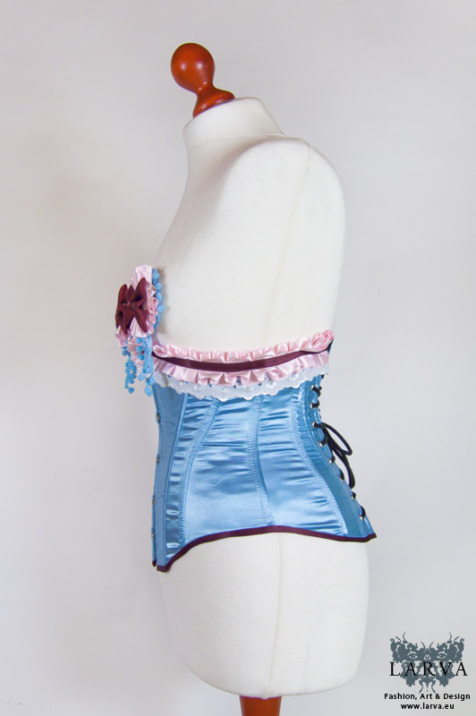 [:de]Blaues Teezeit-Korsett[:en]Blue teatime corset